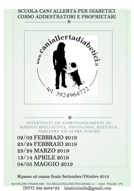 CORSO CANI DA ALLERTA DIABETICI - caniallertadiabetici.it